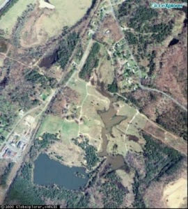 Aerial view of the city