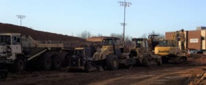 Heavy Machines at the project site